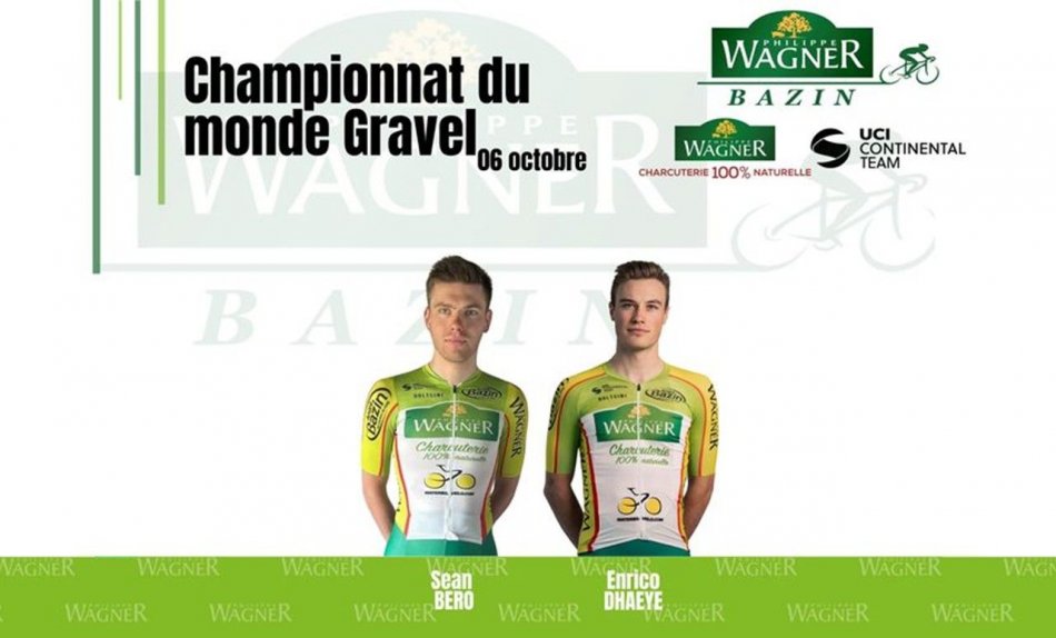 Deux coureurs au championnat du monde gravel