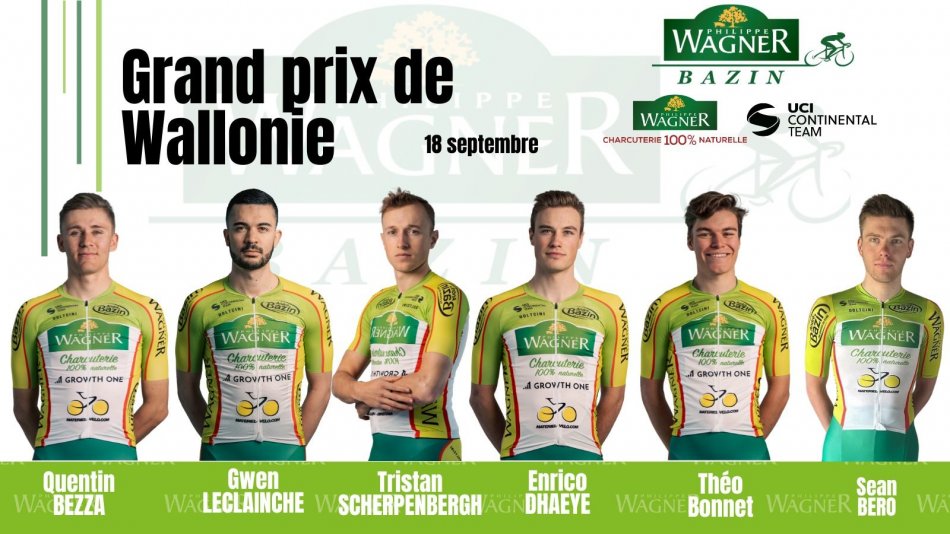 Les six coureurs pour le Grand Prix de Wallonie